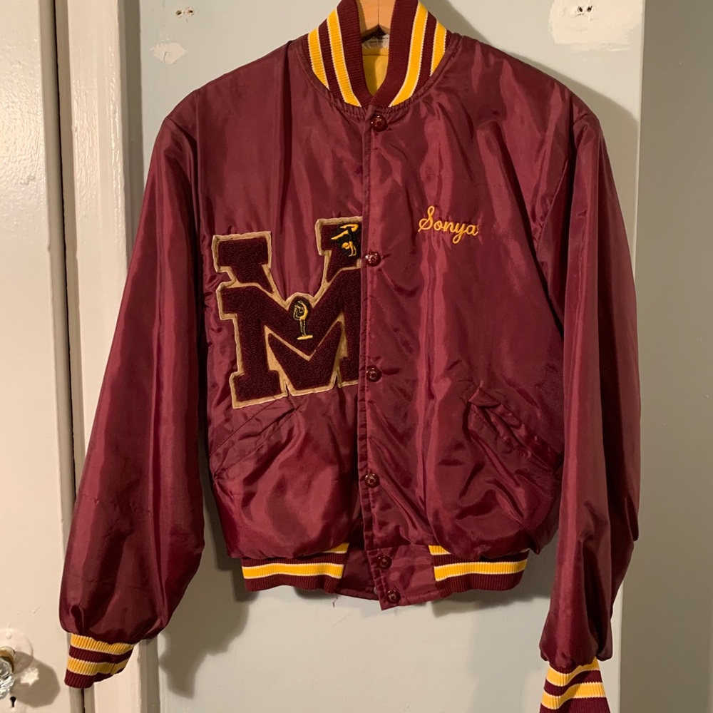 Vintage Mount Vernon Cheerleader Varsity Jacket